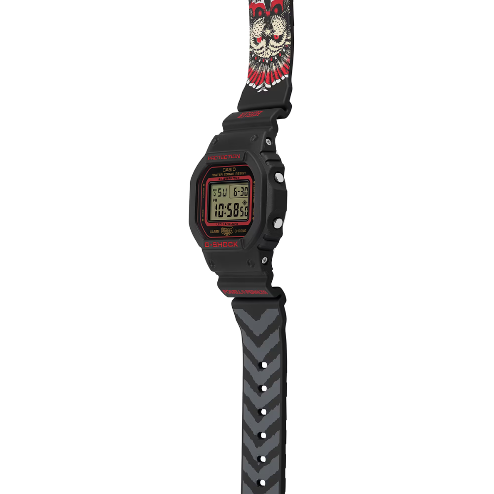 CASIO G-SHOCK DW-5600KH-1DR KELVIN HOEFLER X POWELL PERALTA COLLABORATION MODEL DIGITAL BLACK WATCH