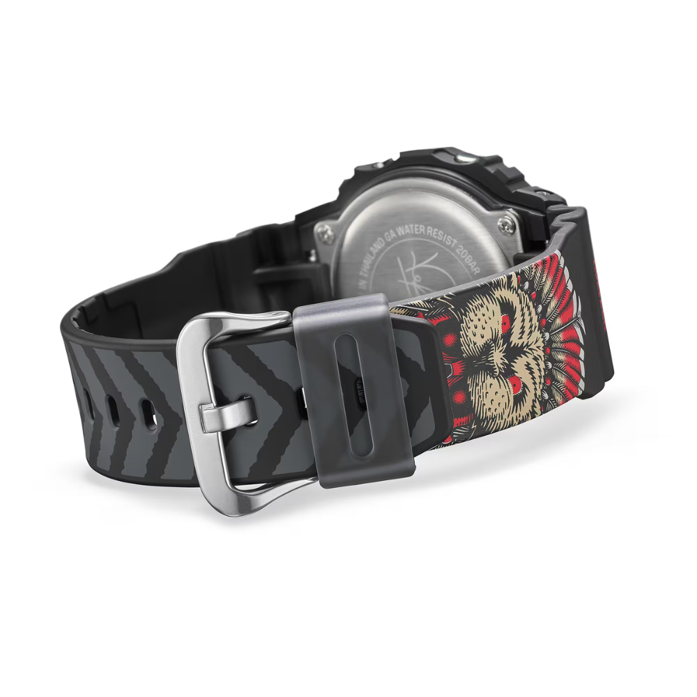 CASIO G-SHOCK DW-5600KH-1DR KELVIN HOEFLER X POWELL PERALTA COLLABORATION MODEL DIGITAL BLACK WATCH