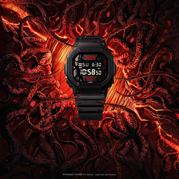 CASIO G-SHOCK DW-5600STT-1DR STRANGER THINGS COLLABORATION WATCH