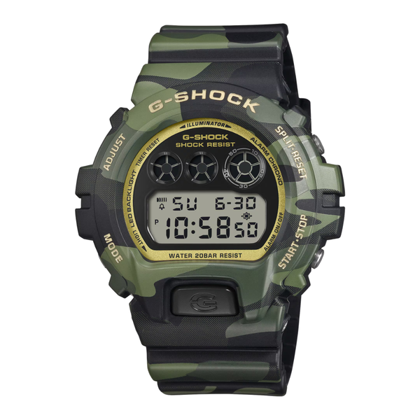 CASIO G-SHOCK DW-6900CMG-3DR BOLD CAMO STANDARD DIGITAL MEN WATCH