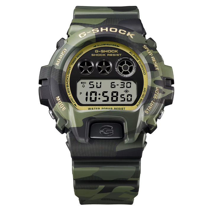 CASIO G-SHOCK DW-6900CMG-3DR BOLD CAMO STANDARD DIGITAL MEN WATCH