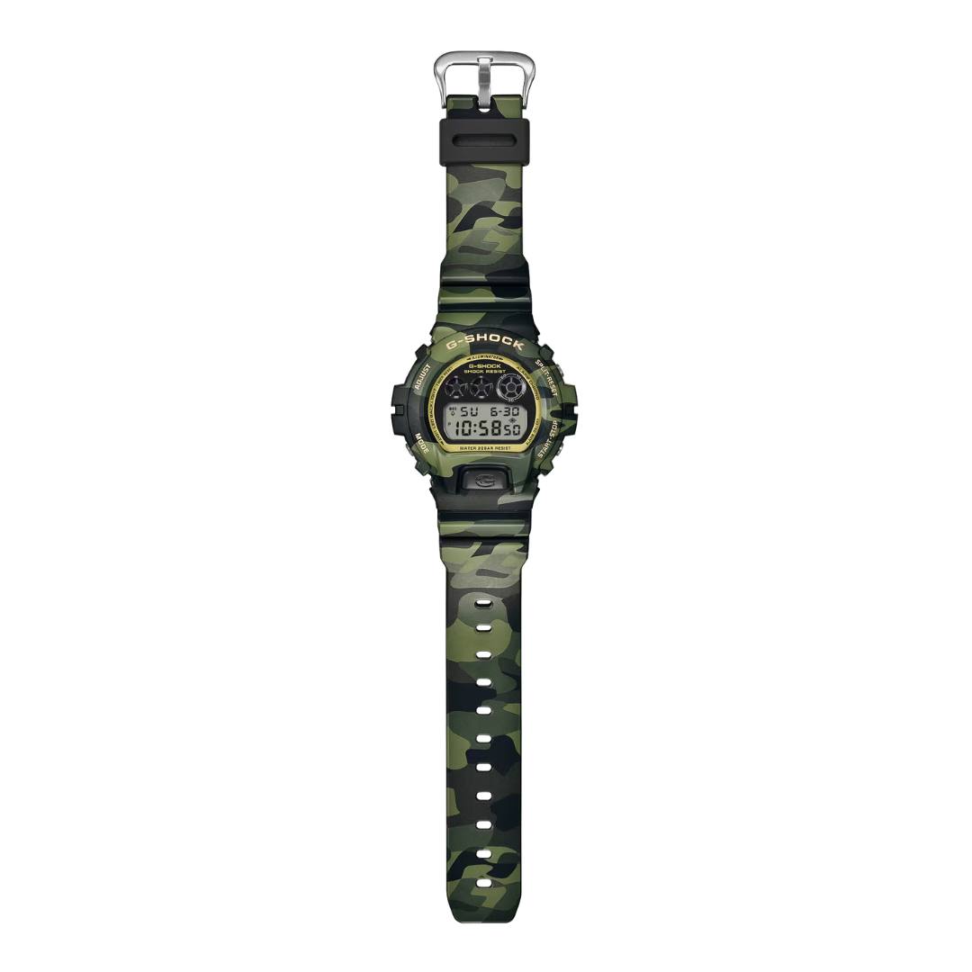 CASIO G-SHOCK DW-6900CMG-3DR BOLD CAMO STANDARD DIGITAL MEN WATCH