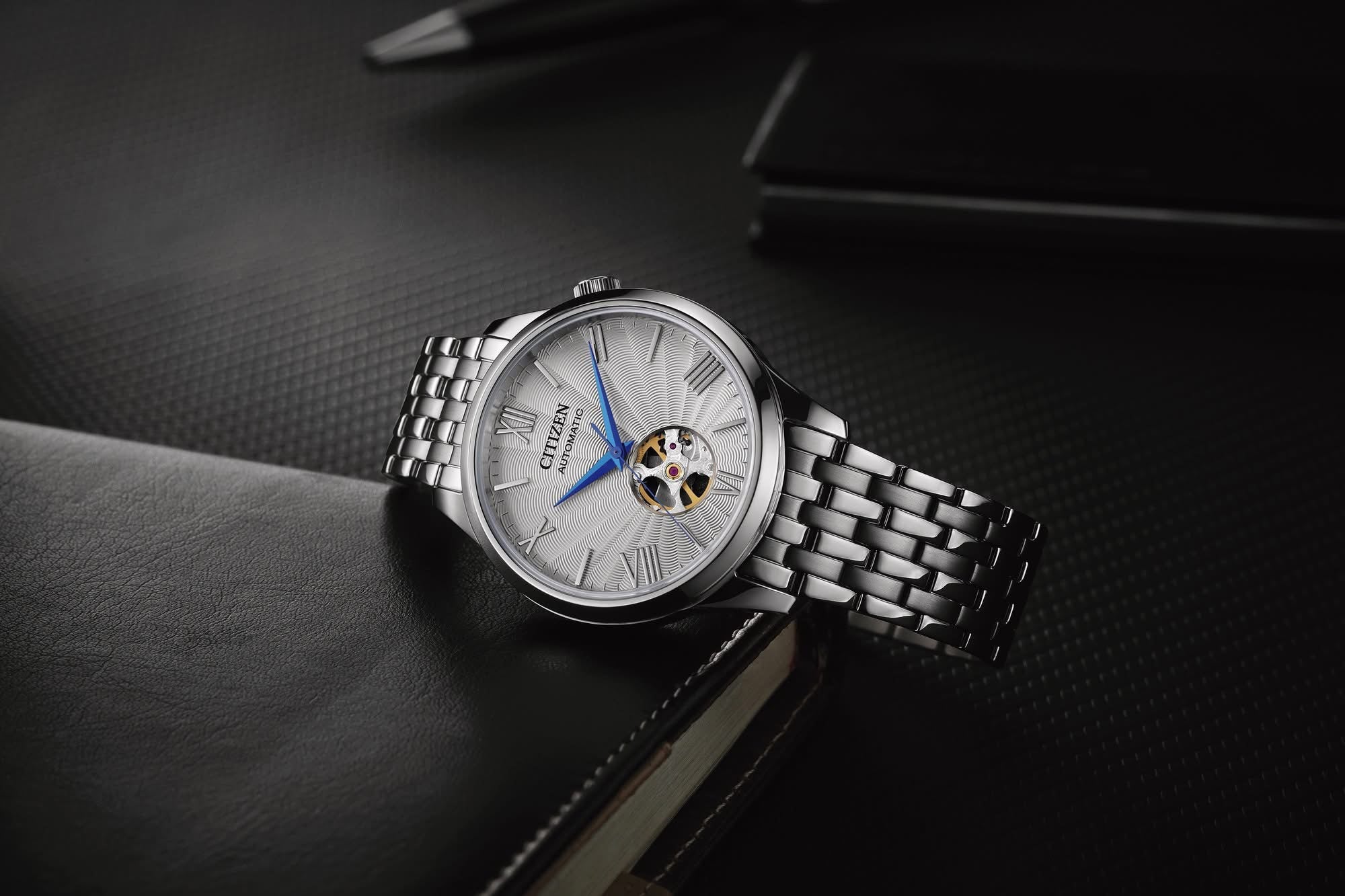 Citizen NH9130-84A Mechanical Open-Heart Automatic Watch | City