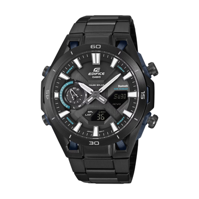 Casio Edifice ECB-2300DC-1ADF black DLC solar Bluetooth 50.2mm carbon countdown alert 100m
