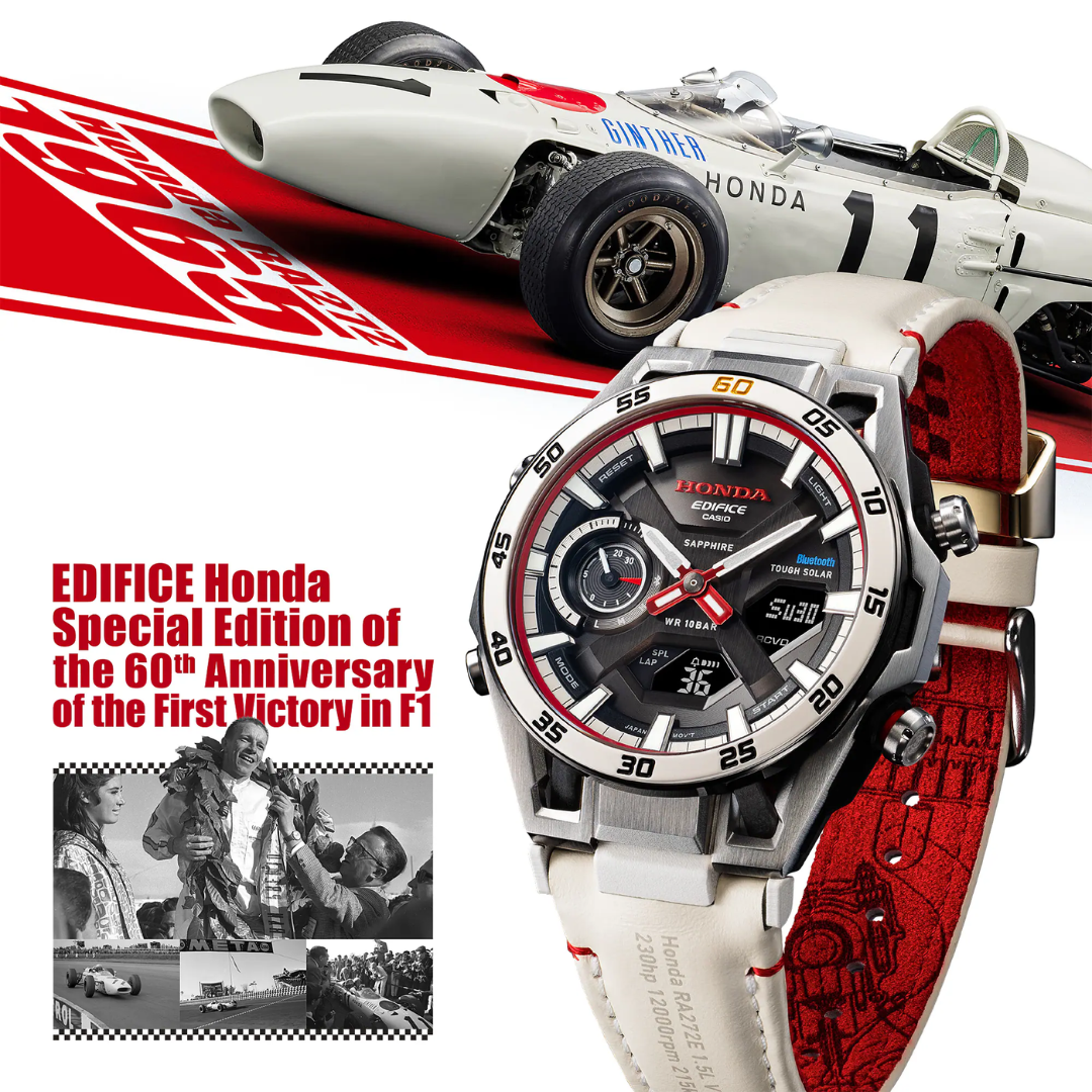 CASIO EDIFICE X HONDA SPECIAL EDITION ECB-2300HR-1ADR SOSPENSIONE MEN WATCH