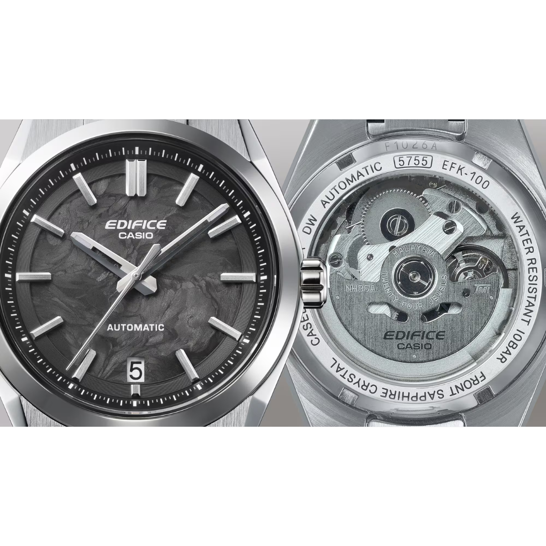 CASIO EDIFICE EFK-100CD-1ADR AUTOMATIC FORGED CARBON MEN WATCH