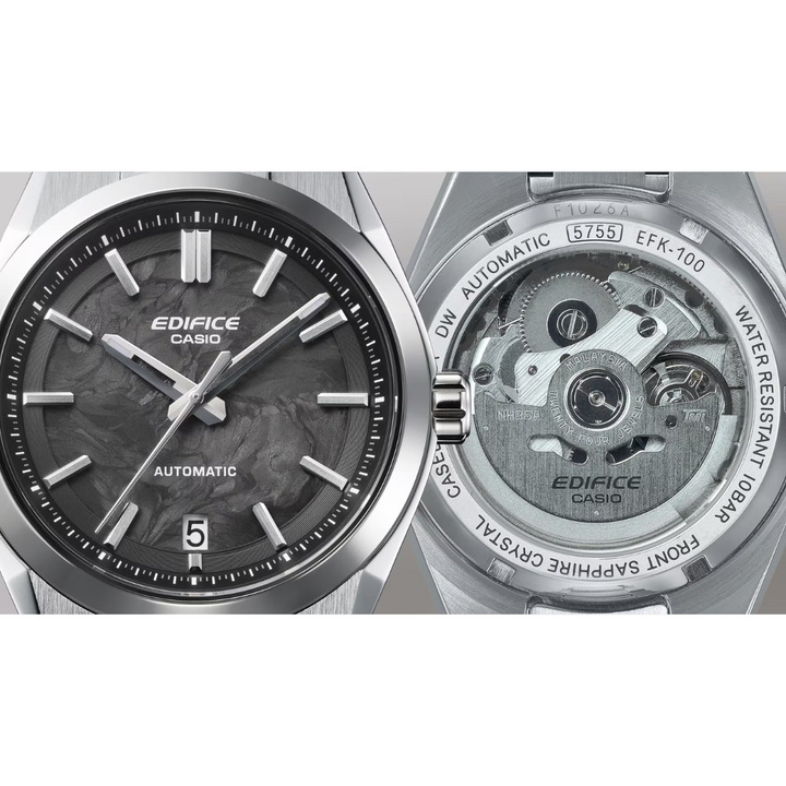 CASIO EDIFICE EFK-100CD-1ADR AUTOMATIC FORGED CARBON MEN WATCH