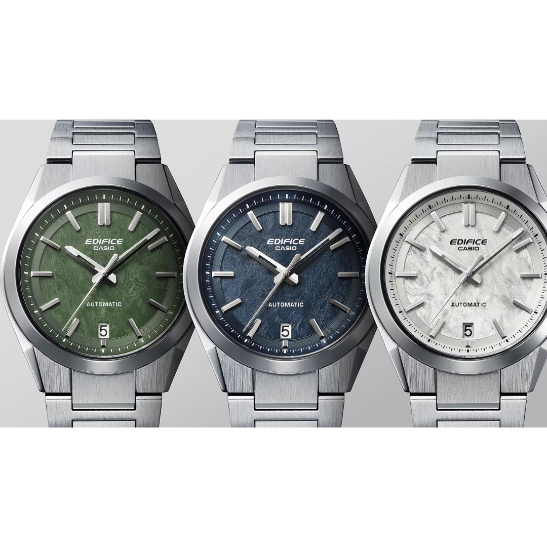 CASIO EDIFICE EFK-100D-3ADR AUTOMATIC STAINLESS STEEL MEN WATCH