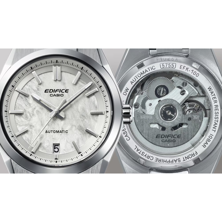 CASIO EDIFICE EFK-100D-7ADR AUTOMATIC STAINLESS STEEL MEN WATCH