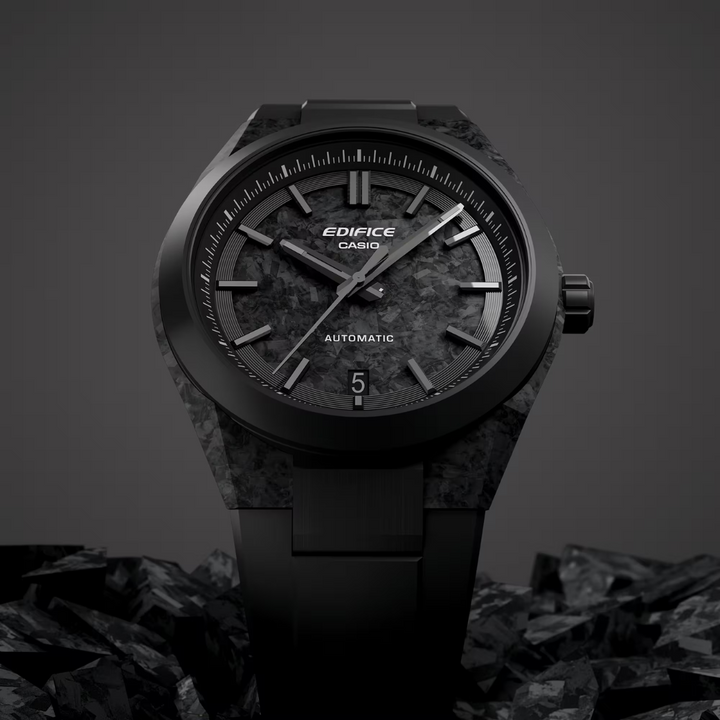 CASIO EDIFICE EFK-100XPB-1ADR AUTOMATIC FORGED CARBON MEN WATCH