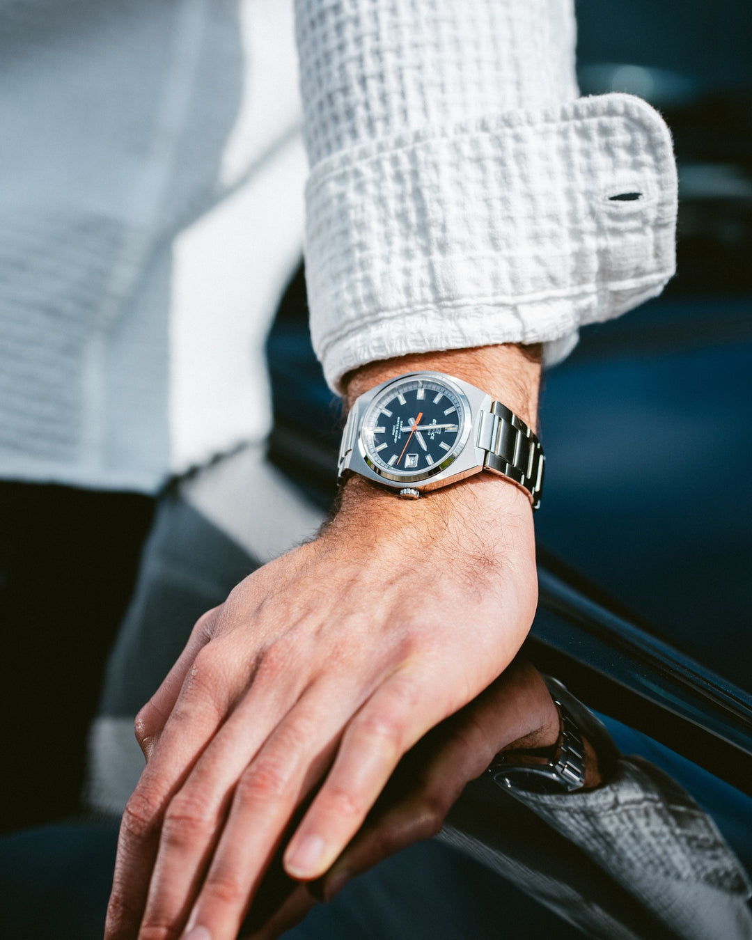 CASIO EDIFICE EFB-109D-1AVDF 3 HAND ANALOG STAINLESS STEEL MEN WATCH