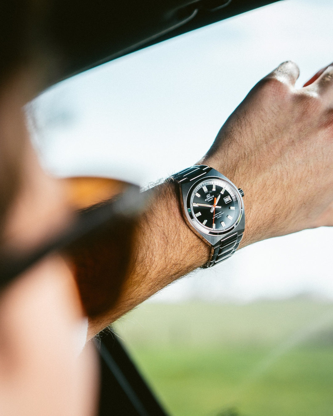 CASIO EDIFICE EFB-109D-1AVDF 3 HAND ANALOG STAINLESS STEEL MEN WATCH