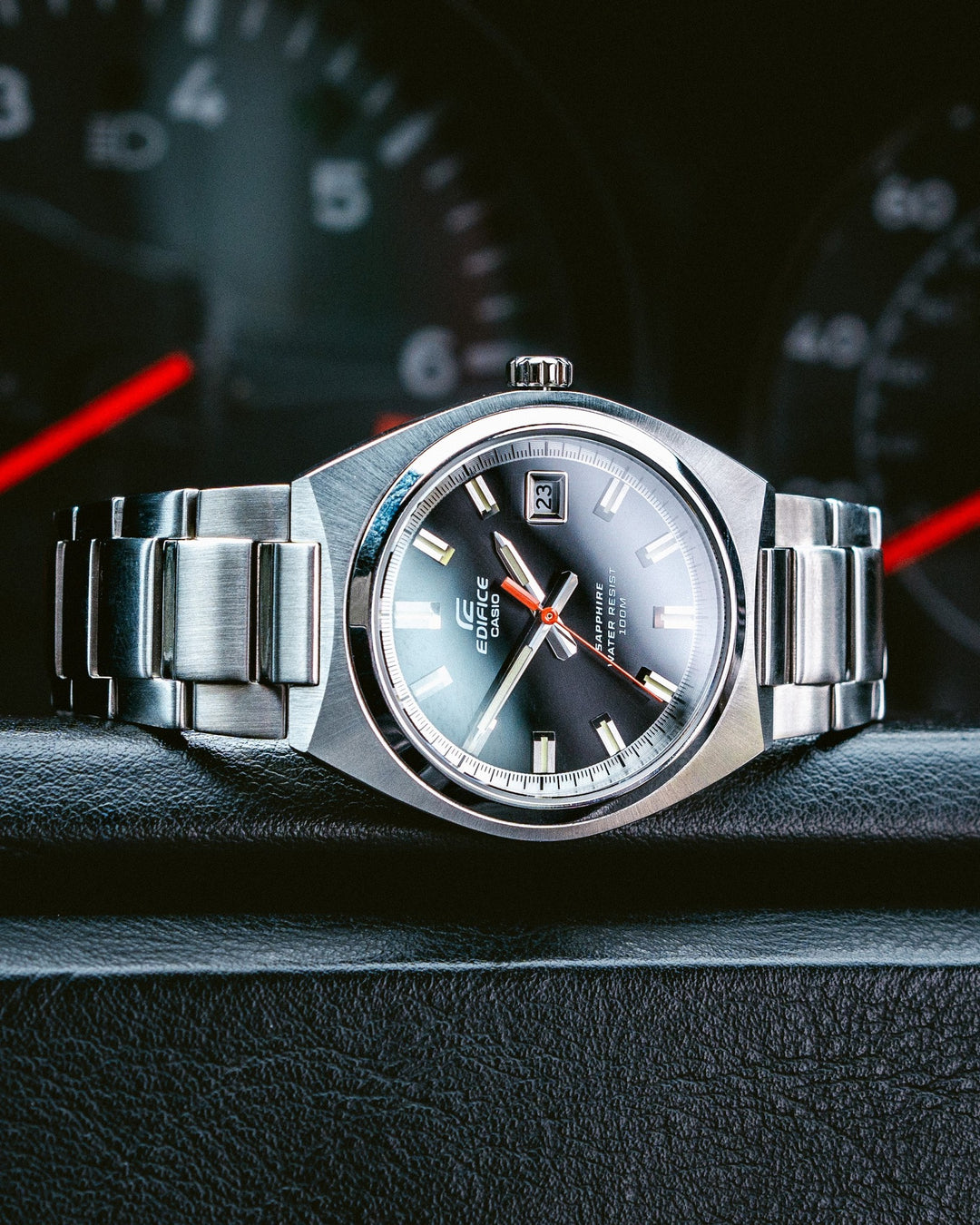 CASIO EDIFICE EFB-109D-1AVDF 3 HAND ANALOG STAINLESS STEEL MEN WATCH