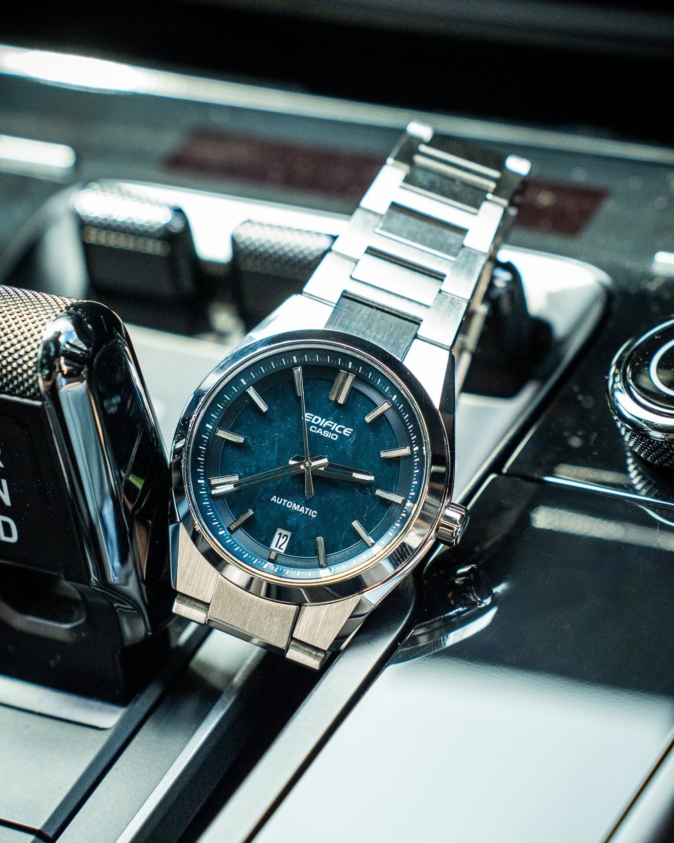 Casio Edifice EFK-100D-2ADR Auto Blue Sapphire | City Chain – City