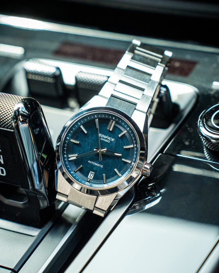 CASIO EDIFICE EFK-100D-2ADR AUTOMATIC STAINLESS STEEL MEN WATCH
