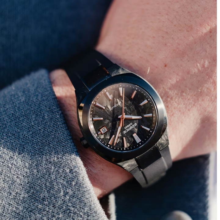 CASIO EDIFICE EFK-200XPB-1ADR AUTOMATIC CARBON MEN WATCH