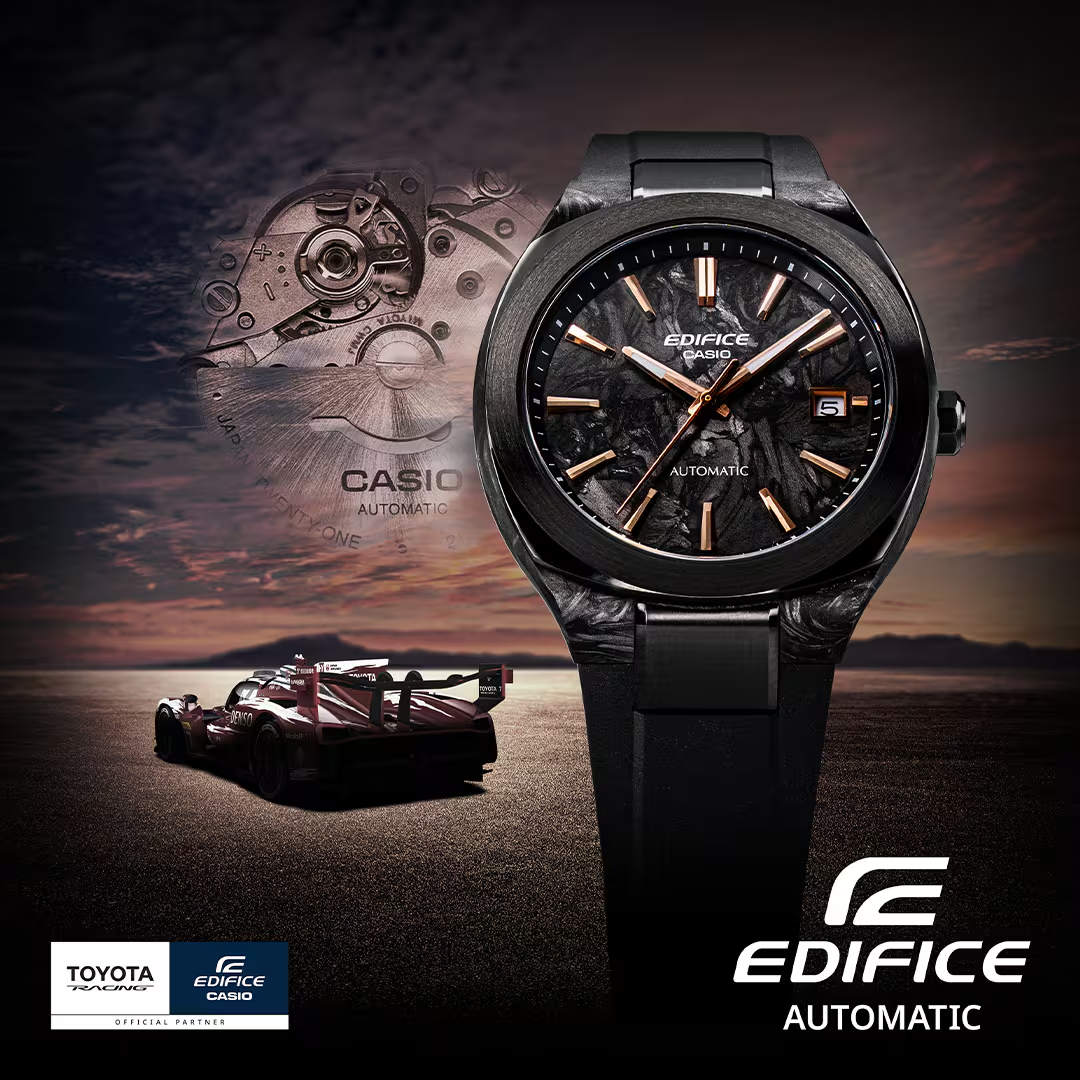 CASIO EDIFICE EFK-200XPB-1ADR AUTOMATIC CARBON MEN WATCH