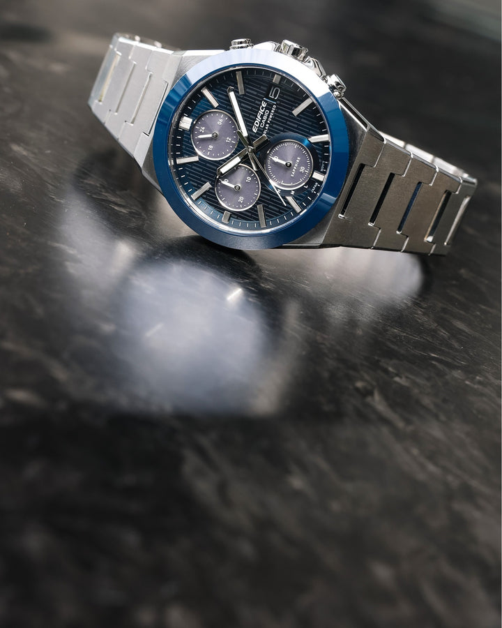 CASIO EDIFICE CERAMIC BEZEL EFS-S650D-2ADF SOLAR CHRONOGRAPH MEN WATCH
