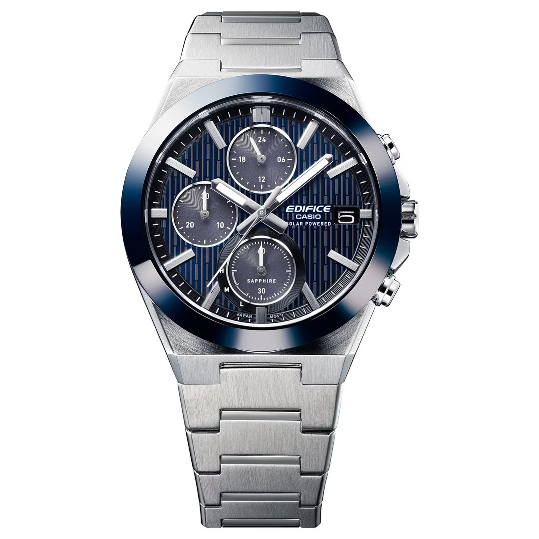 CASIO EDIFICE CERAMIC BEZEL EFS-S650D-2ADF SOLAR CHRONOGRAPH MEN WATCH