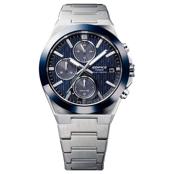 CASIO EDIFICE CERAMIC BEZEL EFS-S650D-2ADF SOLAR CHRONOGRAPH MEN WATCH