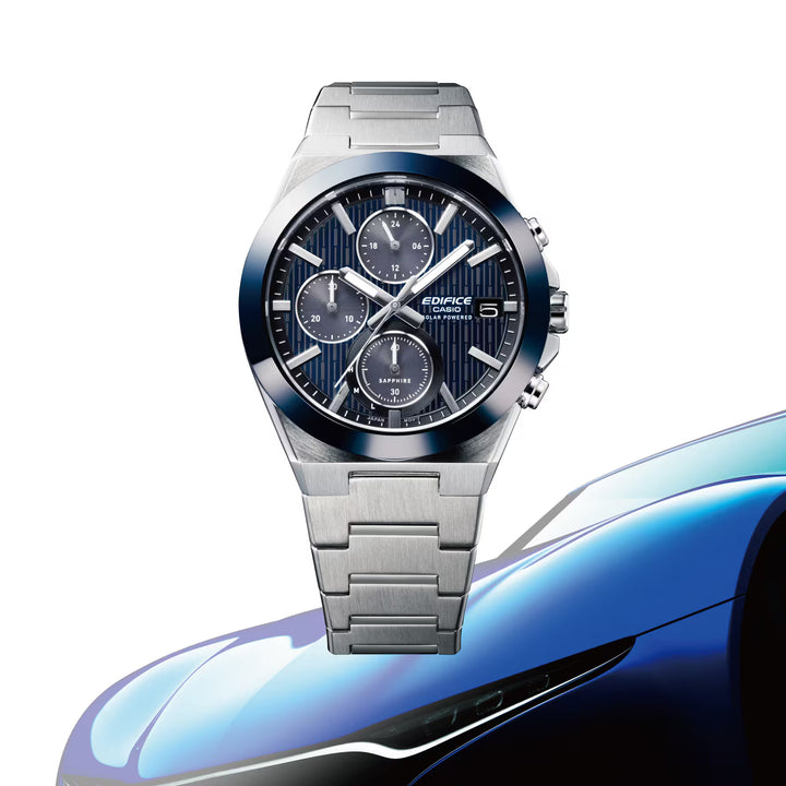 CASIO EDIFICE CERAMIC BEZEL EFS-S650D-2ADF SOLAR CHRONOGRAPH MEN WATCH
