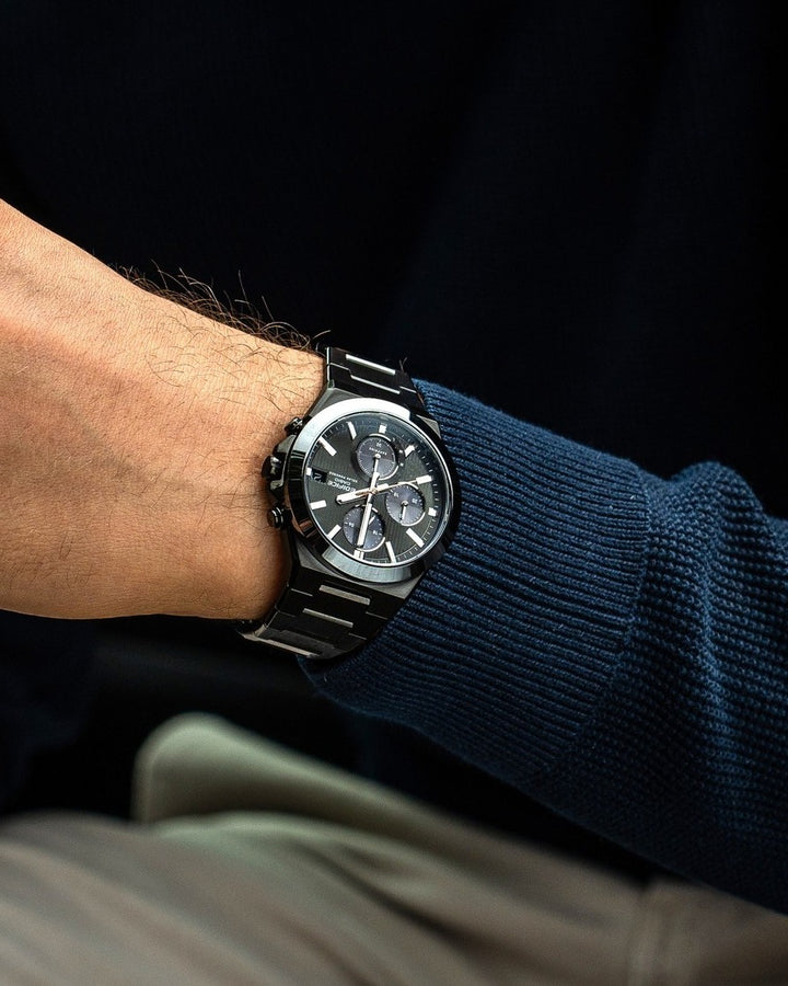 CASIO EDIFICE CERAMIC BEZEL EFS-S650DC-1ADF SOLAR CHRONOGRAPH MEN WATCH