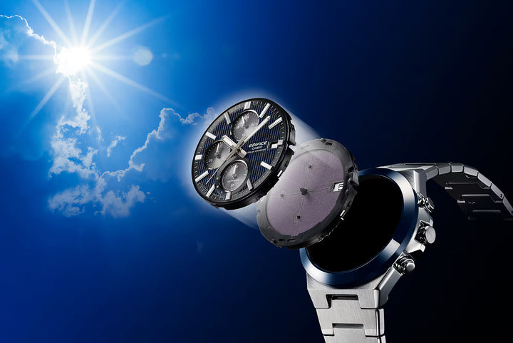 CASIO EDIFICE CERAMIC BEZEL EFS-S650D-3ADF SOLAR CHRONOGRAPH MEN WATCH