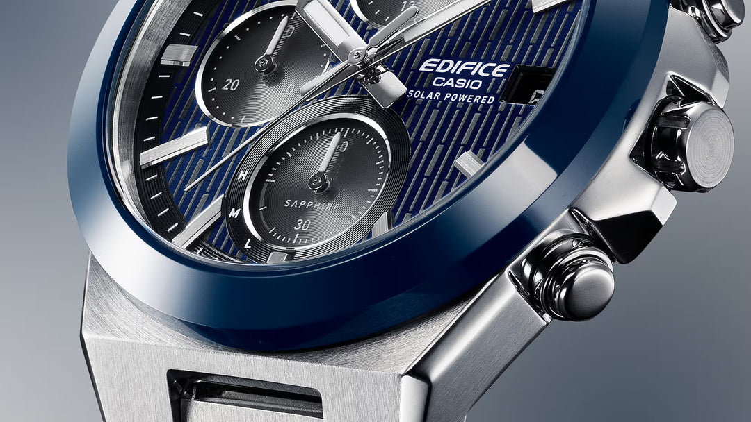 CASIO EDIFICE CERAMIC BEZEL EFS-S650D-3ADF SOLAR CHRONOGRAPH MEN WATCH