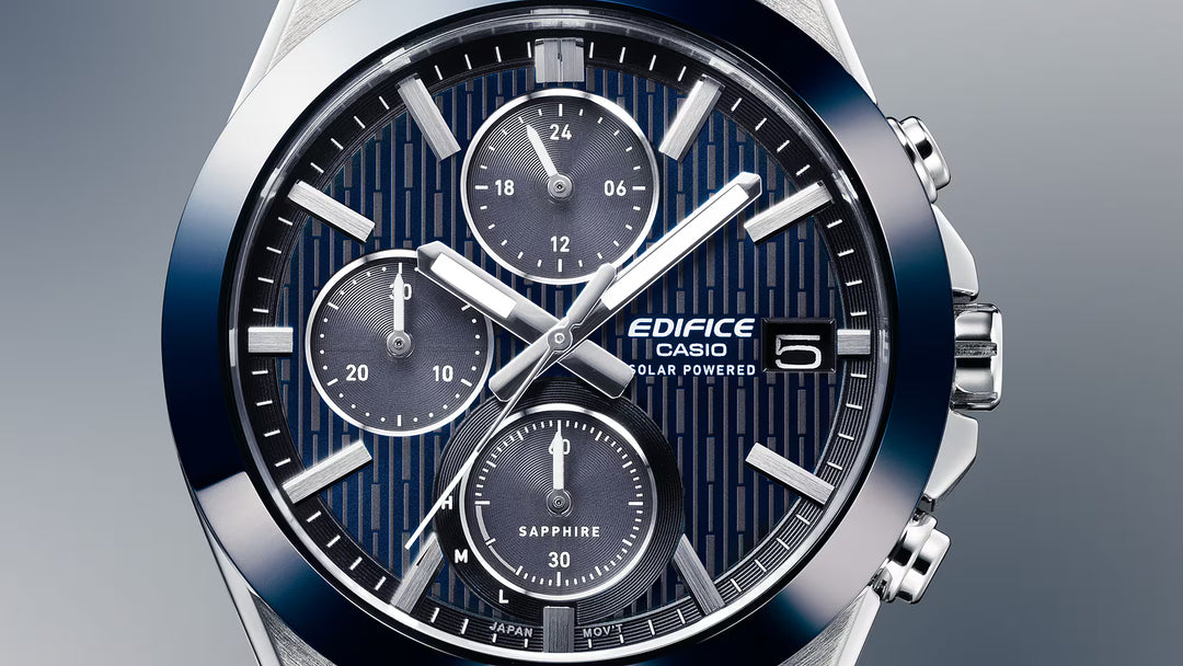 CASIO EDIFICE CERAMIC BEZEL EFS-S650D-2ADF SOLAR CHRONOGRAPH MEN WATCH