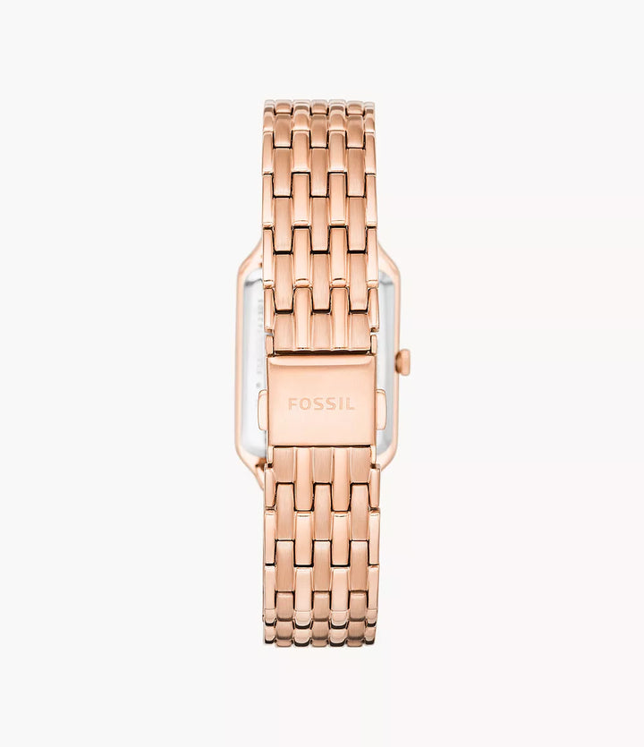 FOSSIL ES5271 RAQUEL THREE-HAND DATE ROSE GOLD-TONE STAINLESS STEEL WOMEN WATCH