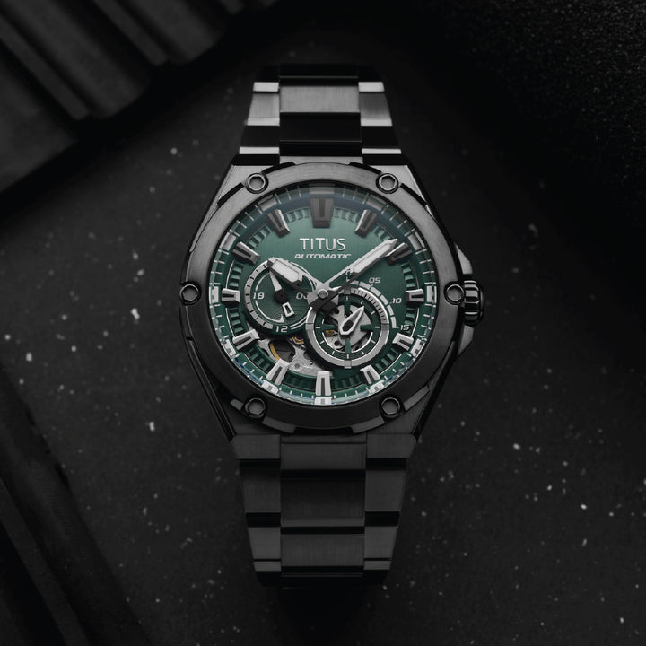 SOLVIL ET TITUS VOYAGER W06-03410-002 MULTI-FUNCTION AUTOMATIC MEN WATCH