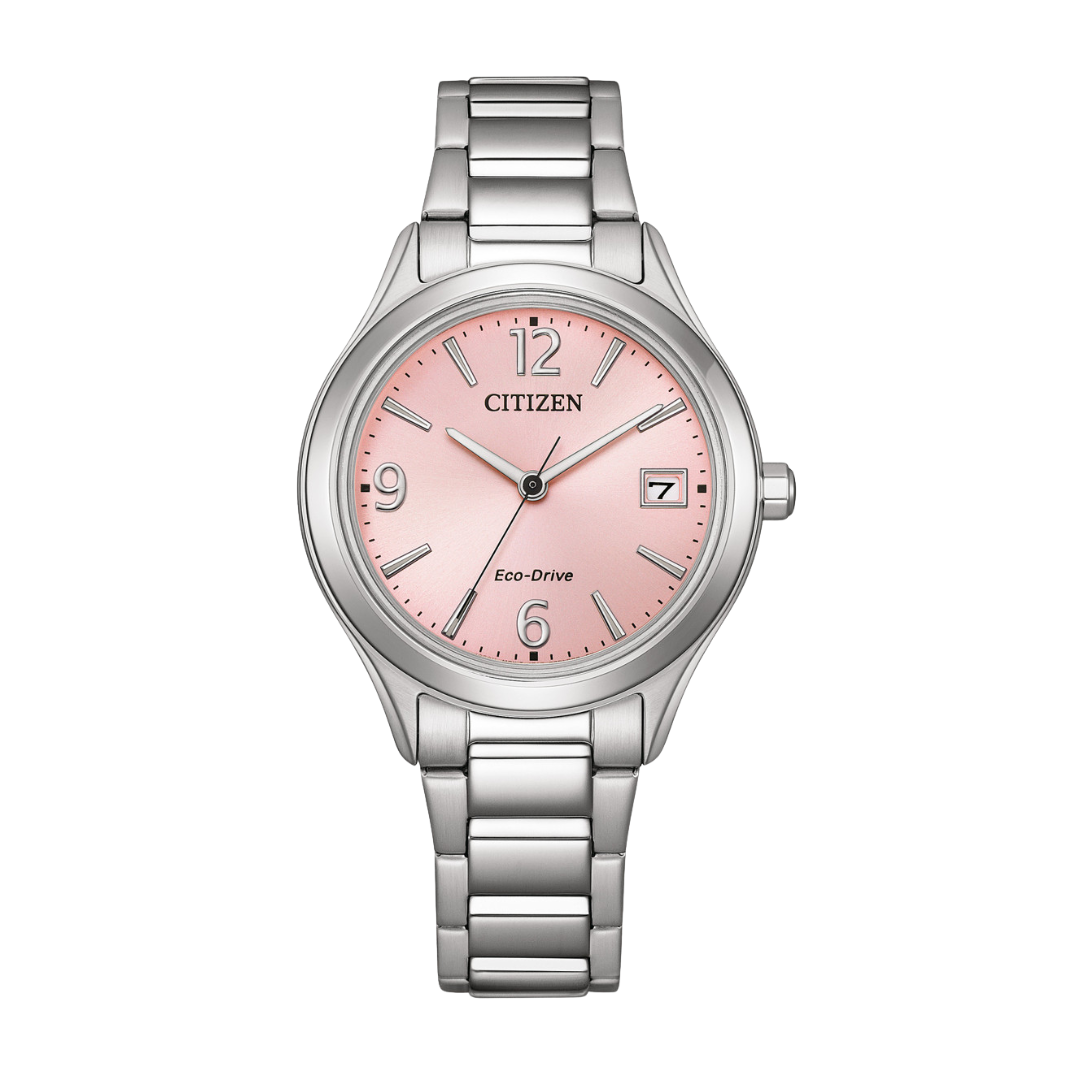 Citizen FE6121-67X Eco-Drive pink dial stainless steel women's watch
