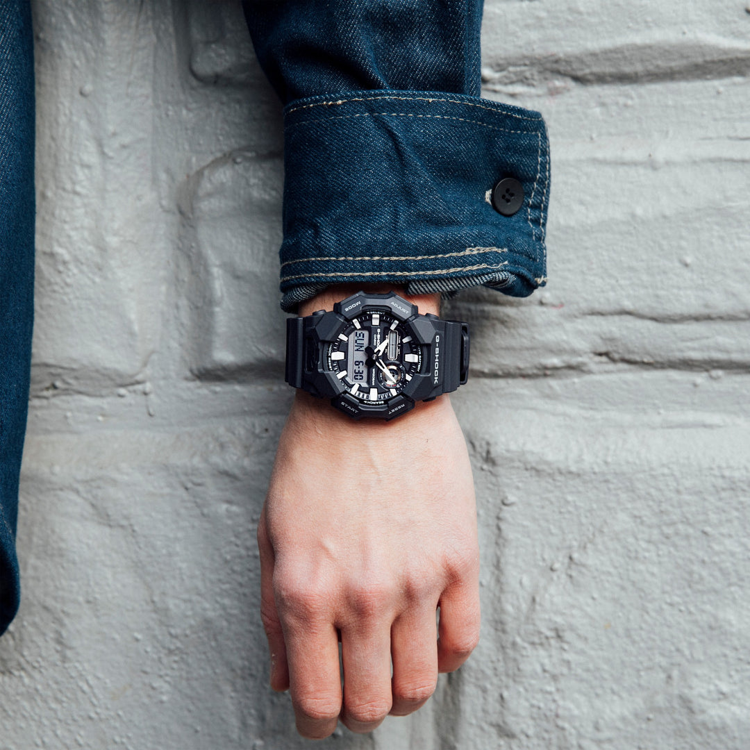 CASIO G-SHOCK GA-010-1ADR STANDARD ANALOG-DIGITAL BLACK WATCH