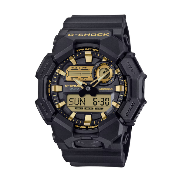 Casio G-Shock GA-010GB-1A9DR Standard Analog-Digital Black Watch