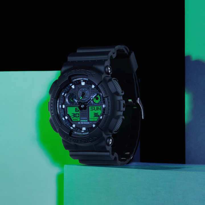CASIO G-SHOCK GA-100BEG-1ADR STANDARD ANALOG-DIGITAL MEN WATCH