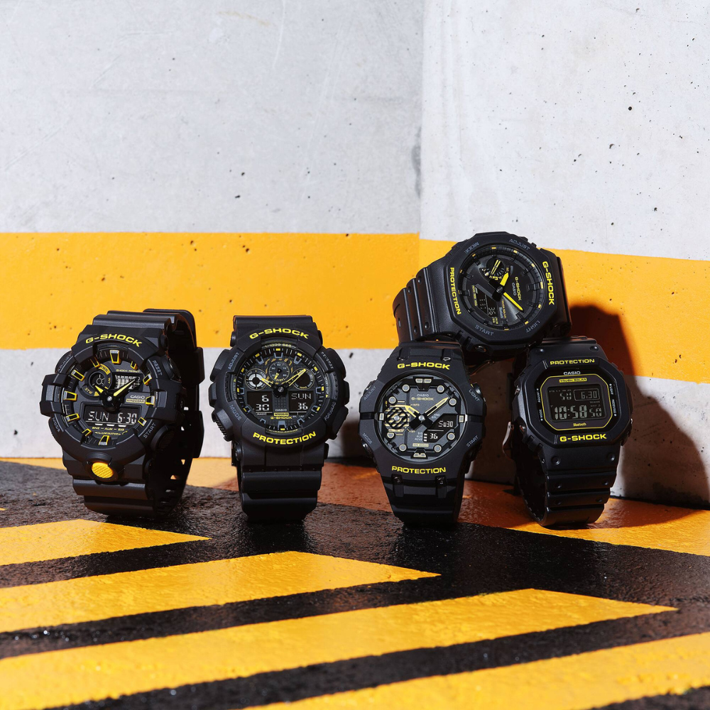 CASIO G-SHOCK GA-100CY-1ADR CAUTION YELLOW BLACK MEN WATCH