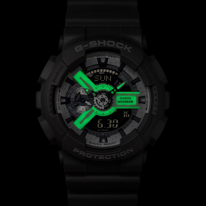 CASIO G-SHOCK GA-110HD-8ADR ANALOG-DIGITAL GREY MEN WATCH