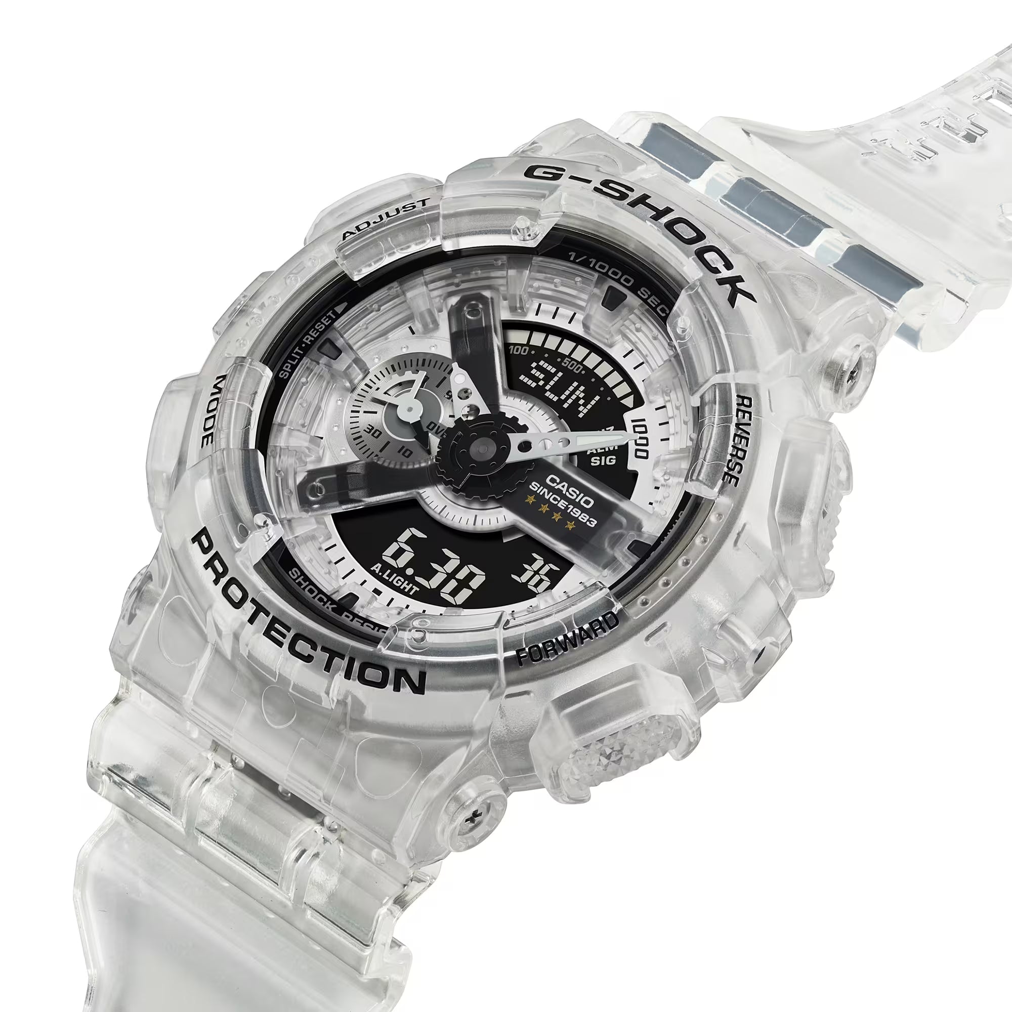 CASIO G-SHOCK GA-114RX-7ADR 40TH ANNIVERSARY CLEAR REMIX ANALOG