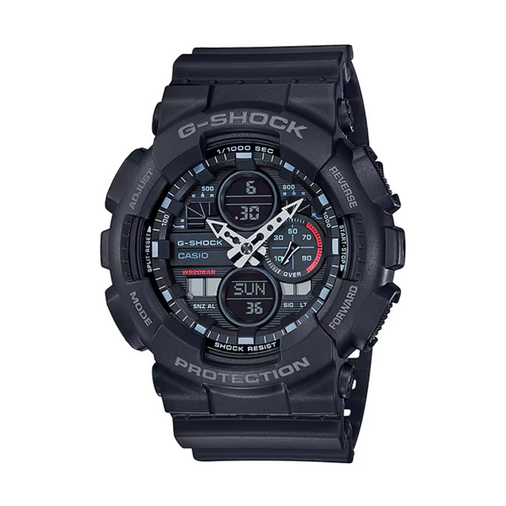 CASIO G-SHOCK GA-140-1A1DR STANDARD ANALOG-DIGITAL BLACK WATCH