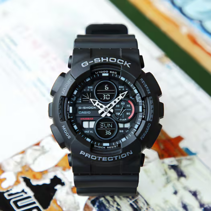 CASIO G-SHOCK GA-140-1A1DR STANDARD ANALOG-DIGITAL BLACK WATCH
