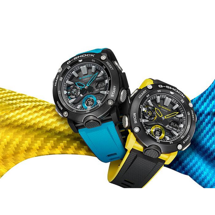 CASIO G-SHOCK GA-2000-1A2DR STANDARD ANALOG-DIGITAL BLUE BLACK WATCH