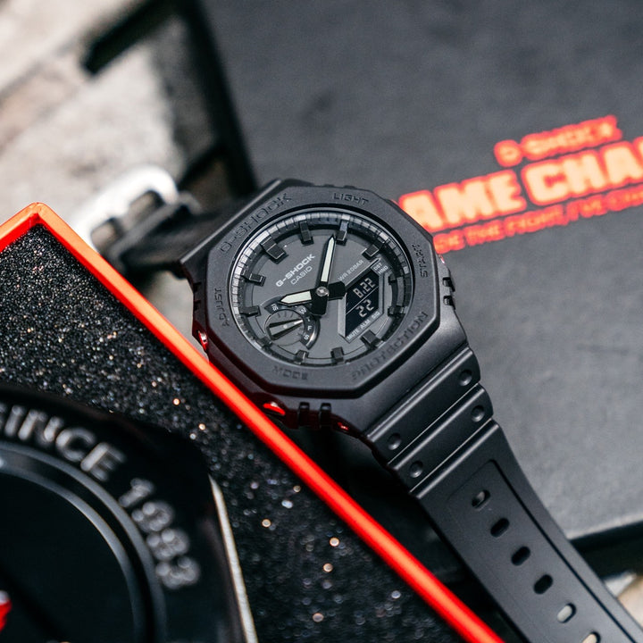 CASIO G-SHOCK GA-2100-1A1DR STANDARD ANALOG-DIGITAL BLACK WATCH