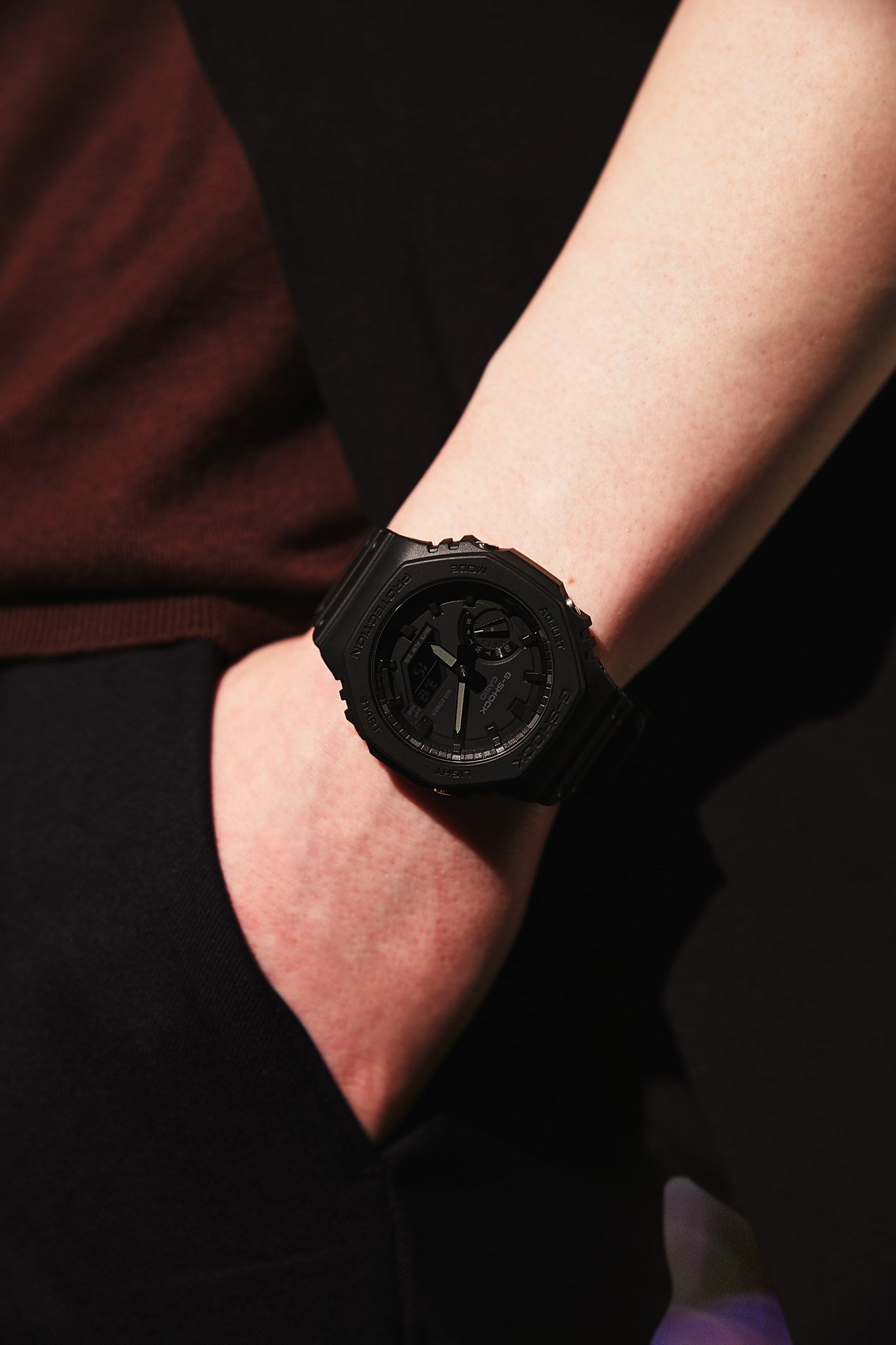 Casio G-Shock GA-2100-1A1DR Analog-Digital Black Watch | City