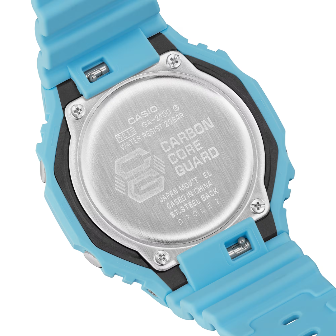 CASIO G-SHOCK GA-2100-2A2DR ANALOG-DIGITAL TURQUOISE WATCH