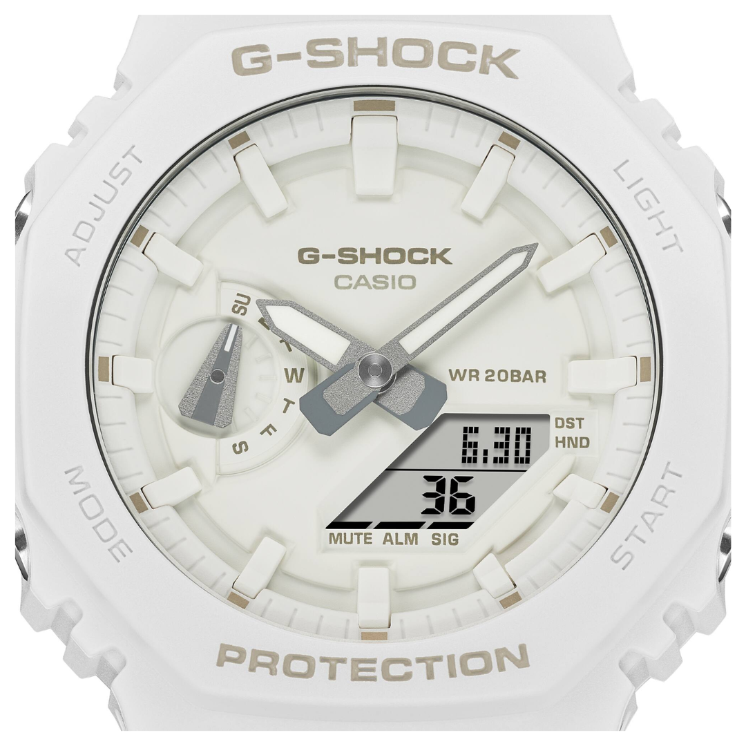 CASIO G-SHOCK GA-2100-7A7DR ANALOG-DIGITAL WHITE WATCH