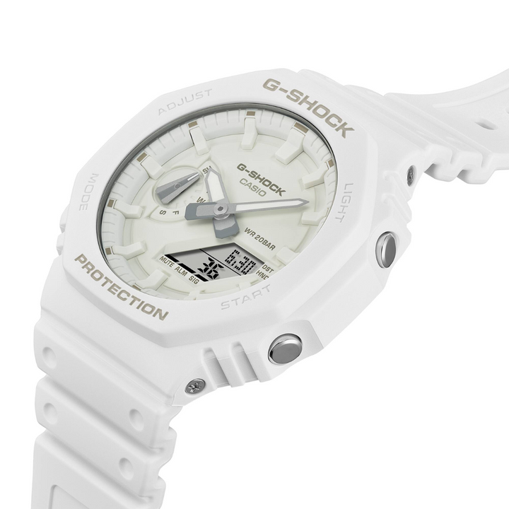 CASIO G-SHOCK GA-2100-7A7DR ANALOG-DIGITAL WHITE WATCH