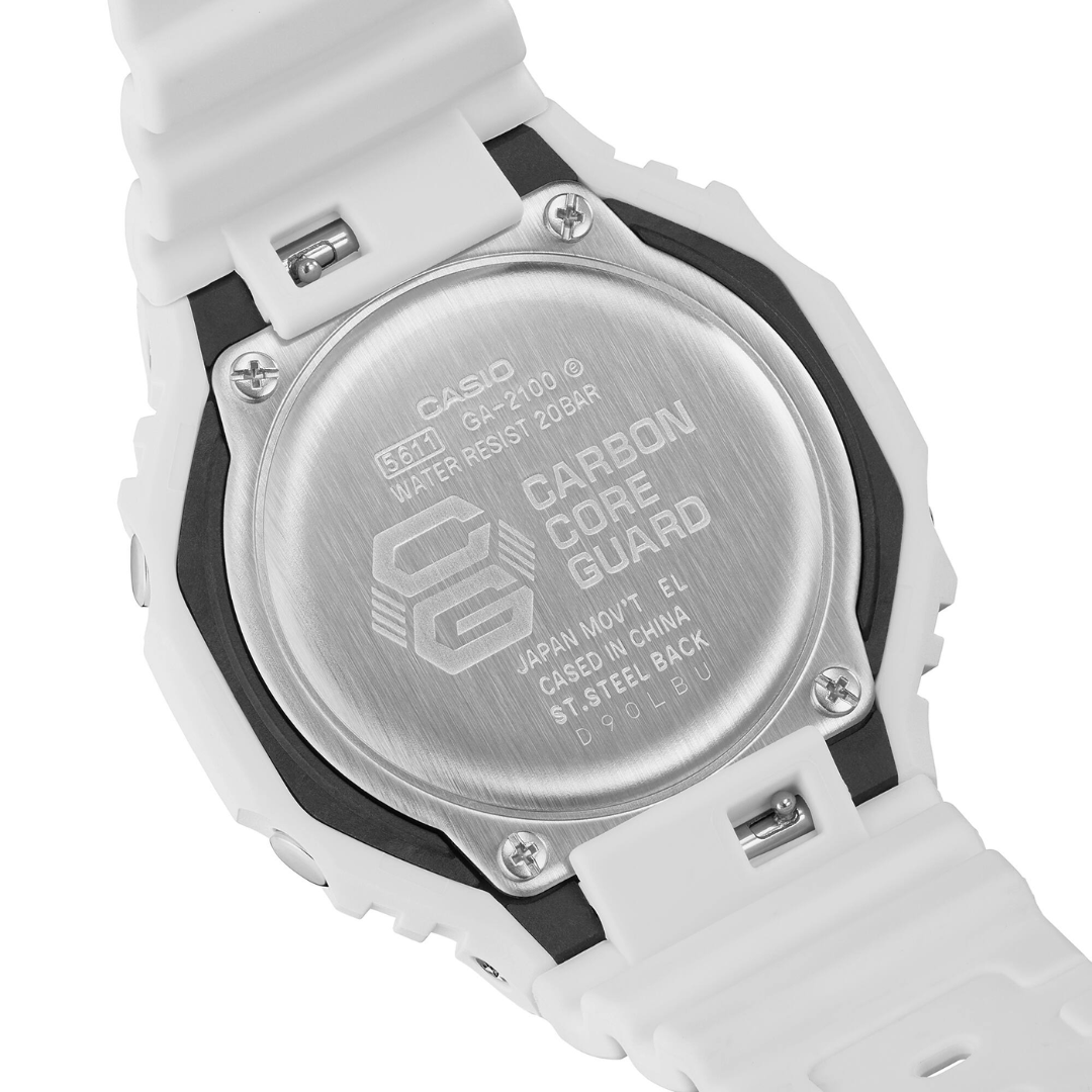 CASIO G-SHOCK GA-2100-7A7DR ANALOG-DIGITAL WHITE WATCH