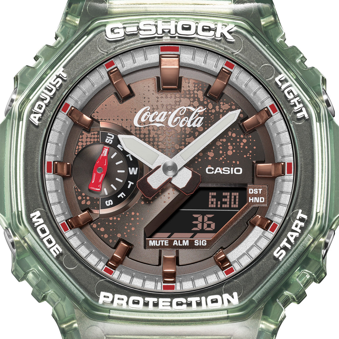 CASIO G-SHOCK X COCA-COLA GA-2100CC-3ADR ANALOG-DIGITAL MEN WATCH