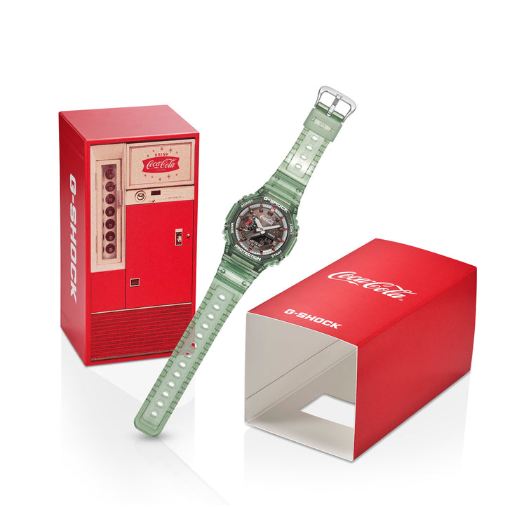 CASIO G-SHOCK X COCA-COLA GA-2100CC-3ADR ANALOG-DIGITAL MEN WATCH