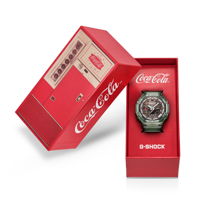 CASIO G-SHOCK X COCA-COLA GA-2100CC-3ADR ANALOG-DIGITAL MEN WATCH